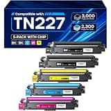 belietop TN227 TN-227BK/C/M/Y High Yield Toner Compatible for Brother TN227