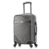 InUSA RESILIENCE Luggage with Spinner Wheels | Durable Lightweight Hardshell Spacious Travel Bag with Handle and Trolley | 20-Inch Carry On Small Luggage | Charcoal