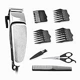 DUYHBAWRS Professional Hair Trimmer Electric Hair Clipper Men Shaving Machine Household Low Noise Haircut Machine with 4 Limit Combs