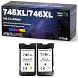 745XL 746XL PG745 CL746XL Ink Cartridge Replacement Compatible for Canon PIXMA IP2870 2870S MG2470 2570 2570S 2970 3070 3077 MX497 TS207 TS307 TS3170 TR4570 Printers