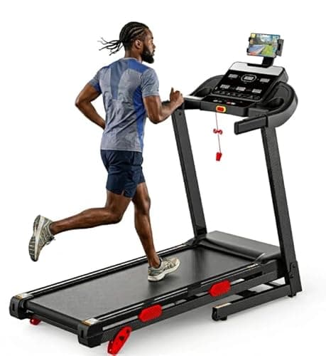 9MPH Foldable Treadmill for Home w/Incline,Portable Treadmill 330lb Capacity