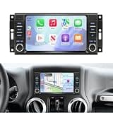 Carplay Screen for Jeep Grand Cherokee/Dodge Durango,Wireless Android Auto Touch Screen Bluetooth
