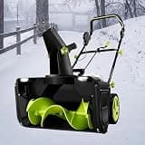 Lithium Battery Cordless Snow Blower, Electric Thrower, 3500W Brushless Motor 40V, Clearing Width 50cm/20in, Throwing Distance 7.6m/25ft
