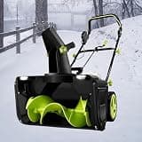 Lithium Battery Cordless Snow Blower, Electric Thrower, 3500W Brushless Motor 40V, Clearing Width 50cm/20in, Throwing Distance 7.6m/25ft
