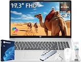 HP 17 Inch Laptop Computer, 17.3" FHD IPS Display, 16 GB RAM, 1 TB SSD, AMD Ryzen 5 7430U (Up to 4.3GHz), Wi-Fi 6, Bluetooth 5.4, Copilot AI Key, Business & Students, Windows 11 Pro, W/Accessories