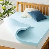Best Price Mattress 3 Inch Ventilated Memory Foam Mattress Topper, Cooling Gel Infusion, CertiPUR-US Certified, Dorm Essentials, Queen