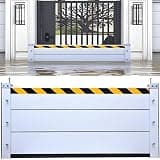 Reusable Aluminum Flood Protection Barrier 1 Heavy Duty Flood Barriers for Doors Removable Blocker Detachable Garage Water for Garage Basement Outside Subways Roads Diversions(H39.4Inch,L16FT)