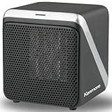 Kenmore: Personal Cube Space Heater - 5" Black, Portable Mini Electric Desk Heater, Tip-Over Protection, One-Touch Controls, 500-Watt, Office-Bedroom
