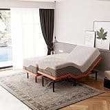 Split King Adjustable Bed Frame with Mattress - 14” Luxury Hybrid Mattress, Smart APP Contorl, Massage, Zero Gravity, Anti-Snore, 5 Minutes Installation, Head and Foot Incline, Medium Soft, Split King