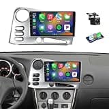 Leadfan Linux Car Stereo for Toyota Matrix 2005 2006 2007 2008 Wireless Carplay Android Auto, 9 Inch IPS Touch Screen Car Radio Headunit Mirror Link Bluetooth FM EQ GPS SWC+Backup Camera (B)