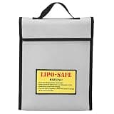 Ymiko Burn for Lithium Battery ExplosionProof Bag - Fireproof Handbag for Lithium Batteries, Silicone Fiberglass Cloth, 30x23x5cm