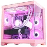 HELLOLAND Gaming PC -AMD Ryzen 7 5700X 3.4 GHz-RTX 3060 12GB -32GB DDR4 RAM-1TB PCIe +2TB SATA SSD-240 Liquid Cooler -WiFi &Bluetooth -RGB Fans-Windows 11 Desktop Computer-Pink