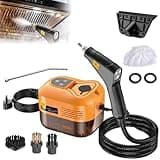 2500W Handheld Steam Cleaner, High-Temperature Pressurized Steam Cleaner Machine for Home Use, Portable Steamer with 6 Adjustable Levels & 5-Piece Accessory Kit for Car Detailing, Couch, Grout, Tile,O