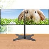 UWYTGF Dual Monitor Stand,Heavy-Duty Fully Adjustable Arms Monitor Desk Mount for 2 Screens Up to 32 Inch,Easy to Setup