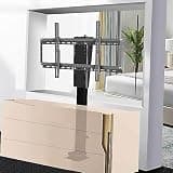 UIYTJRT TV Floor Stand - Electric TV Lift Mount, with 360° Rotation to Left and Right TV Mount, Hidden in Cabinet, Suitable for 26-70 Inch LED Screens, with Load 60 Kg/132 Lbs,