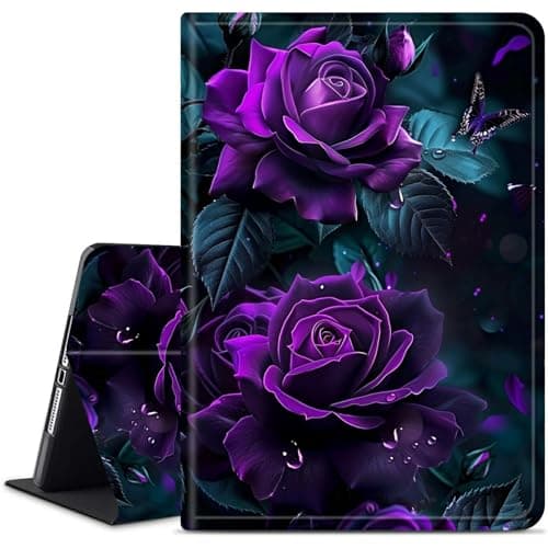 Dikoer for Samsung Galaxy Tab S5e 10.5 Inch 2019 (SM-T720/T725/T727) Tablet Case, Multiple Viewing Angles & Kickstand Back Case Drop Protection Smart Cover, 2 Roses