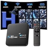 XIXIMENG H20 PRO Android 14.0 TV Box Android Box, 2.4G+5G WiFi & 100M LAN,HDR 10,2GB RAM + 8GB ROM H313 64-bit Quad Core ARM Cor-tex A53 Smart TV Boxes,Dual USB Ports