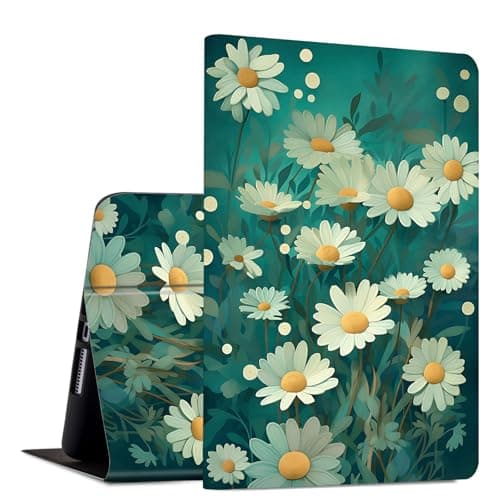 Case for Samsung Galaxy Tab S11 (2025) 11 inch Slim PU Leather Multi-Angle Viewing Flip Folio Smart Stand Cover with Auto Wake/Sleep for Samsung Tab S11 5G SM-X730/SM-X736B, Small Daisys