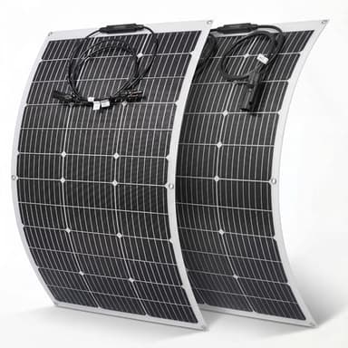 Flexible Solar Panel Monocrystalline, Waterproof High Efficiency 25% with ETFE Layer for RV Camping, Boat Marine, Off-Grid Car Battery Charging, Portable Power for Outdoor Enthusiasts (2x500W)