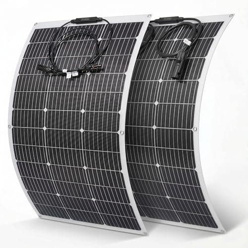 Flexible Solar Panel Monocrystalline, Waterproof High Efficiency 25% with ETFE Layer for RV Camping, Boat Marine, Off-Grid Car Battery Charging, Portable Power for Outdoor Enthusiasts (2x500W)