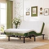 Softa Queen Adjustable Bed Frame with 8" Gel Memory Foam Mattress, Synchronized Head & Foot Lift, Electric Bed Base with Remote Control, Whisper Quiet Motor, CertiPUR-US Certified