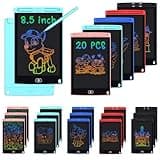 20 Pack 8.5 Inch LCD Writing Tablet for Kids, Reusable Drawing & Writing Board, Classroom Bulk Set for School, Home, Party, Lightweight Erasable Doodle Board for Boys Girls