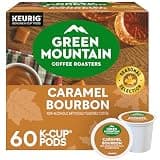 Green Mountain Coffee Roasters Caramel Bourbon Single-Serve Keurig K-Cup Pods, Flavored Coffee, 60 Count (6 Packs of 10)