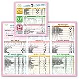 Best Improved Version Instant Cooking Times Cheat Sheet Magnets 11"x8" Compatible with Instant Pot Pressure Cooker Accessories Large Text Chart Guide Pink Kitchen Gift For Mother Wife Daughter