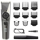 EOYLMIRL Mens Hair Clippers 3 in 1 Clipper Oil Head Carving Cut Water Wash Digital Display Shaver Fine-Tuning Turntable