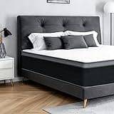 Queen Mattress, 10 Inch 60x80 Inch Pocketed Coil Mattress, Boxed Soft Sleeping Mattress, Noise-Free Supportive Queen Size Bed Mattress for Indoor Household Use