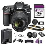 Nikon D7500 20.9MP DSLR Camera with 18-140mm VR Lens Bundle with Replacement Battery EN EL15C + Cleaning Kit + 64GB Memory Card