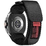 Nereides Nylon Band Compatible with Samsung Galaxy Watch 8 40mm 44mm/ Watch 8 Classic 46mm, Breathable Adjustable Replacement Strap for Men Women (Black)