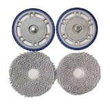 Compatible for ECOVACS,T30S COMBO/T30 Pro Robot Vacuums: Indispensable Accessories - Mop Bracket and Compatible Mop Cloths(4pcs)