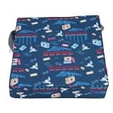 Omquot Portable Booster Seat Cushion with Adjustable Height and Washable Design for Eating and Travel, 1 Unit (Band A)
