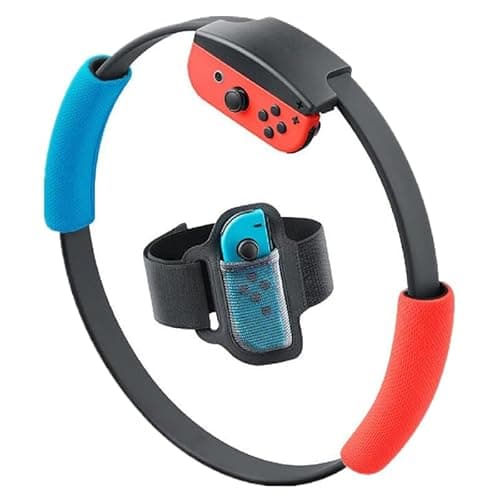 CHICHIYANG Grips and Leg Fixing Strap for Ring Fit Adventure for Nintendo Switch, Controller Game Accessories,Adjustable Elastic Strap