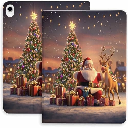 Christmas Eve Magic Case for iPad 9/10/11th Mini 5/4/3/2/1(7.9in) Mini 6(8.3in) Mini 7(8.3in),Air 4/5/6/7,Pro 11in(2021/2022/2024)