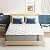 California King Mattress, 12 Inch Hybrid Gel Memory Foam Mattresses with Pocket Springs, California King Size Mattress, Mattresses in a Box, Medium Firm, Pressure Relief, Upgraded Support, CertiPUR-US