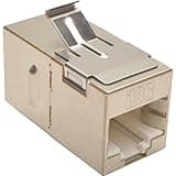 Eaton Tripp Lite N235-001-SH-6A Cat6a Shielded RJ45 in-Line Keystone Coupler F/F, Gold-Plated Contacts, EMI/RFI Block, TAA RoHS Compliant, Cloud Care Pre-Configured Bundle Eligible (1 Pack)