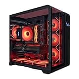 HYPER CYBER Phantom Gaming PC Desktop Computer, AMD Ryzen 7 7800X3D, GeForce RTX 5070, 32GB DDR5, 2TB SSD, Tower Fan Black, Windows 11 Home, RGB Lighting, WiFi, Ready to Use
