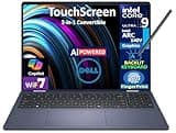 Dell 16 AI Powered 2-in-1 Laptop 16.0" Touchscreen Mini LED WQXGA Display (Intel Ultra 9-288V, 32GB LPDDR5X, 1TB SSD, Active Pen, Backlit KB, Fingerprint, Thunderbolt 4, WiFi 7, Webcam, Win 11 Home)