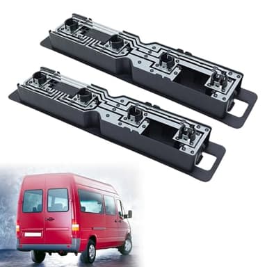 For Mercedes-Benz Sprinter 2500 3500 Tail Light Circuit Board Cluster Bulb Holder, No bulbs Left Side=Right Side (Black, Left Driver/Right Passenger Side)
