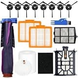 Replacement Parts for Shark RV2720ZE AV2700ZE AV2900XE RV2920XE 2-in-1 Robot Vacuum Accessories Kit with Main Brush Filters Side Brushes