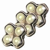 4-Head Replacement Blade Compatible with Skull Shaver Pitbull Gold Platinum Silver, Palm and Butterfly Kiss pro - Gold,3 Packs