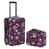 Rockland Fashion Softside Upright Luggage Set, Expandable, Purple Pearl, 2-Piece (14/19)