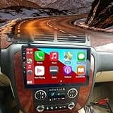 Car Stereo for Chevy Silverado 1500HD/2500HD/3500HD 2007-2014, 10.1" Android 13, Wireless CarPlay/Android Auto, 2GB+32GB, GPS, WiFi, BT, DSP, SWC, AHD Cam