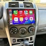 9 Inch Android 13 Car Stereo for Toyota Corolla 2009-2013, Wireless CarPlay & Android Auto, 2GB+32GB, GPS Navigation, Bluetooth, WiFi, Mirror Link, FM Radio