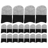 Operitacx 60pcs Finger Sleeves for Gaming - Anti-Sweat & Breathable Tablet Phone Finger Cots - Thumb Protective Covers for Sports Games, Mobile Gaming and Entertainment