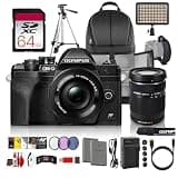 Olympus OM-D E-M10 Mark IV Mirrorless Digital Camera with 14-42mm and 14-150mm Lenses (Bundle)