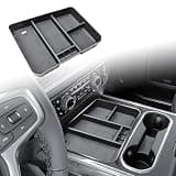 HGWEI Center Console Organizer Compatible with 2024-2026 Chevy Silverado 2500 HD/3500HD Interior Accessories, Armrest Compartment Divider Insert Storage Tray (Fit Full Console w/Bucket Seats Only)