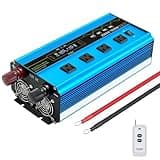 1PCS 6000W Pure Sine Wave Inverter 12V 110V 12v/24v to AC 110v Voltage Converter Car Solar Power Inverter(P24V-110V-60hz Blue)